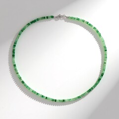 Collana in argento con Avventurina Verde