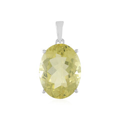 Pendentif en argent et Quartz citron