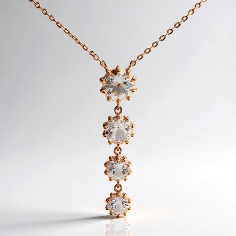 Collier en or et Morganite AAA