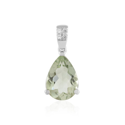 Pendentif en argent et Améthyste verte