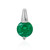 Colgante en platino con Esmeralda de Colombia