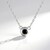 Collana in argento con Diamante Nero