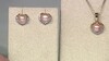 Pendientes en plata con Perla durazno Freshwater (TPC)