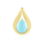 Zilveren hanger met een Sleeping Beauty Turkoois (de Melo)