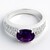 Anello in argento con Ametista