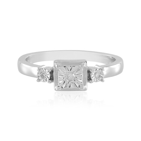 Anillo en plata con Diamante I2 (J)