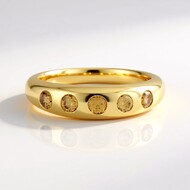 Cognac-Zirkon-Silberring (Adela Silber)