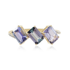 9K Unheated Tanzanite Gold Ring