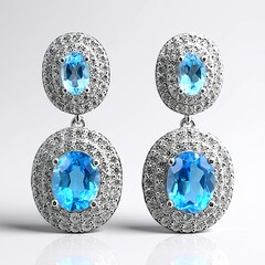 Orecchini in argento con Topazio Marambaia