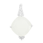 Ciondolo in argento con Pietra di Luna Bianca