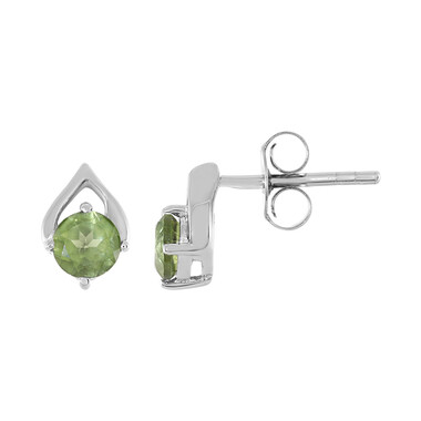 Pendientes en plata con Peridoto