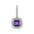 Colgante en plata con Amatista de Siberia