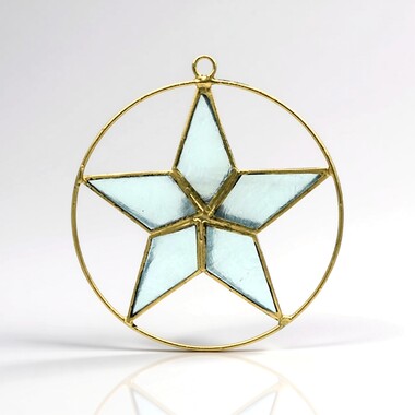 Accessorio in ottone con Conchiglia Capiz
