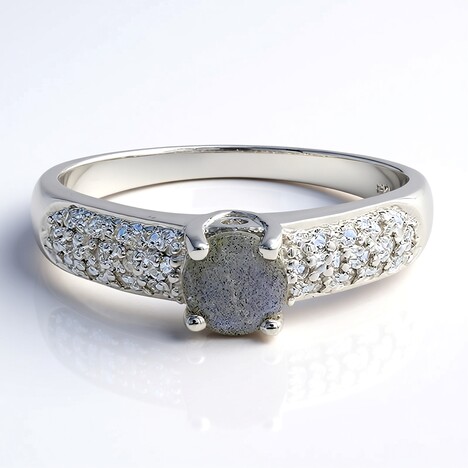 Anello in argento con Spectrolite