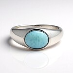 Anello in argento con Larimar