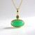 Collana in argento con Crisoprasio (KM by Juwelo)