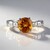 Anello in argento con Citrino Madeira (de Melo Essence)