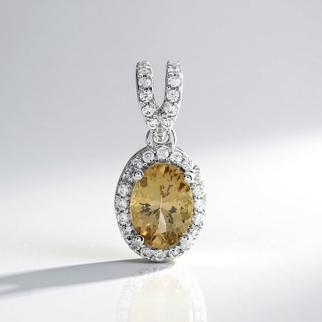 Ciondolo in argento con Tanzanite Gialla (non riscaldata)