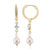 Orecchini in argento con Perla Akoya platino (TPC)