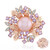 Broche en plata con Perla Ming púrpura (TPC)