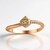 Anello in oro con Diamante Rose de France VS1 di Argyle (Annette)