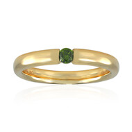 Grüner VS1 Brillant-Goldring (Annette)