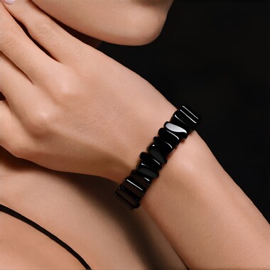 Bracelet et Obsidienne