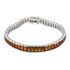 Madeira-Citrin-Silberarmband