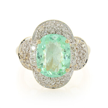 Nigerianischer Paraiba-Turmalin-Goldring (AMAYANI)
