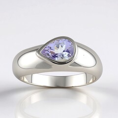 Anello in argento con Tanzanite Lilla
