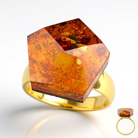 Anello in argento con Gemma (dagen)