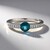 Anello in argento con Fluorite Petrolio del Belgio