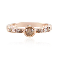 Anello in oro con Diamante Champagne I2 (KM by Juwelo)