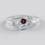 Anello in argento con Topazio Blu Cielo