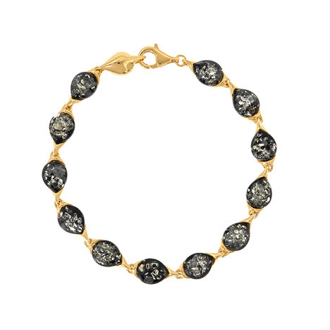 Baltischer Bernstein-Silberarmband (dagen)