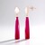 Orecchini in argento con Calcedonio Rosso (KM by Juwelo)
