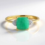 Anello in argento con Smeraldo Socoto