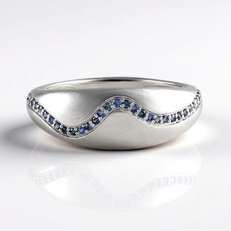 Anello in argento con Zaffiro Blu (SAELOCANA)