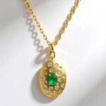 Collana in oro con Smeraldo Colombiano (CIRARI)