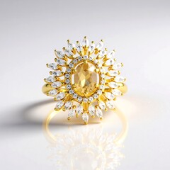 Anello in argento con Zircone Mandarino (Adela Silber)