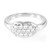 Bague en argent et Saphir blanc