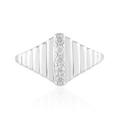 Anello in argento con Diamante I2 (H)