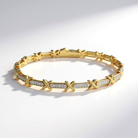 Bracciale in argento con Zircone (Adela Silber)