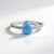 Anello in argento con Calcedonio Blu