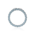 Ciondolo in argento con Topazio Blu Svizzero (MONOSONO COLLECTION)