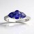 Anello in oro con Tanzanite AAA