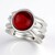 Anello in argento con Ambra Rossa Colombiana (dagen)