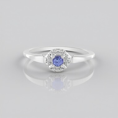 Bague en argent et Tanzanite