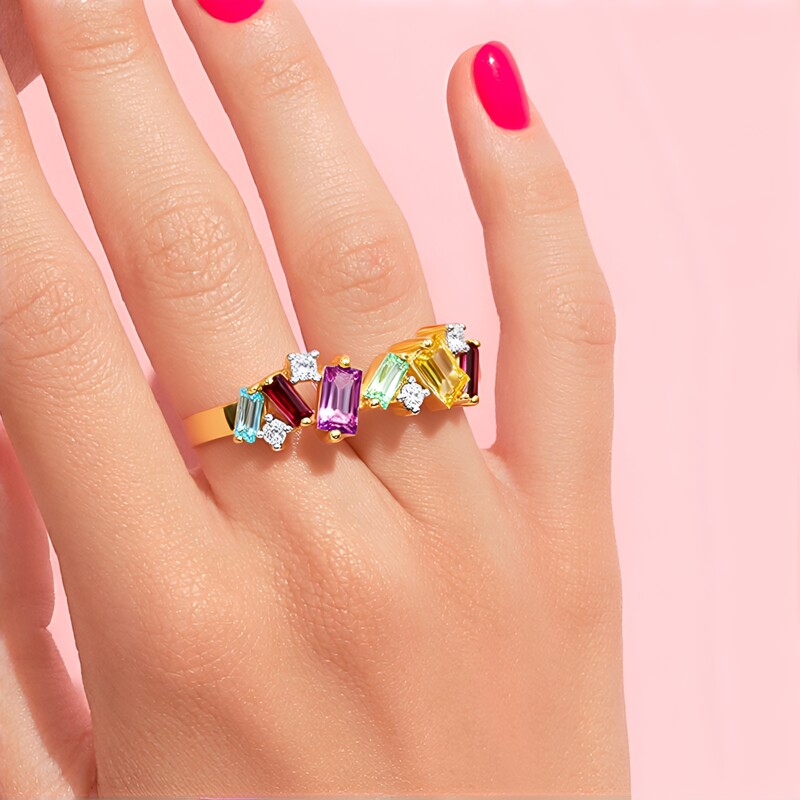 Edelstein-Silberring