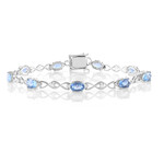 Bracciale in argento con Fluorite Cangiante